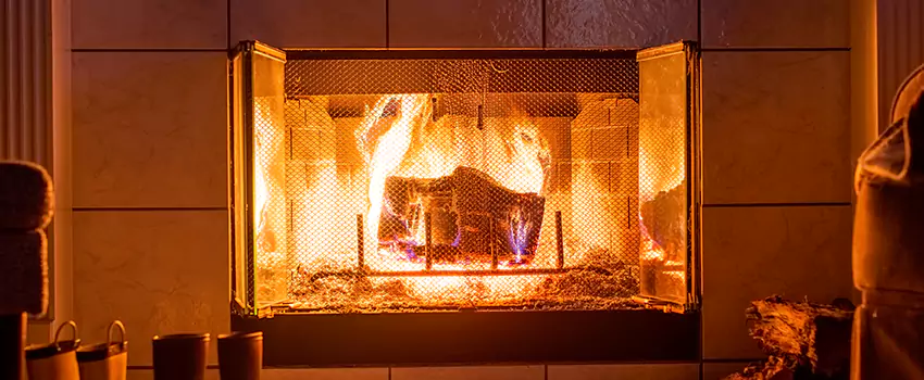 Mendota Hearth Landscape Fireplace Installation in Englewood, Colorado